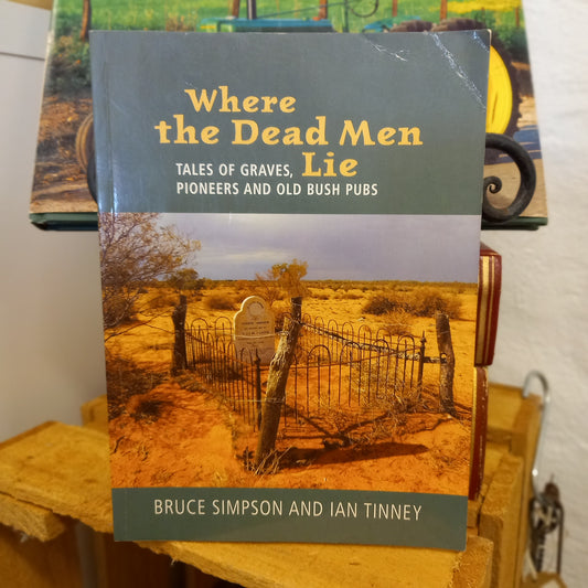 Cover of Where the Dead Men Lie by Bruce Simpson – tales of Australian graves, pioneers, and bush pubs