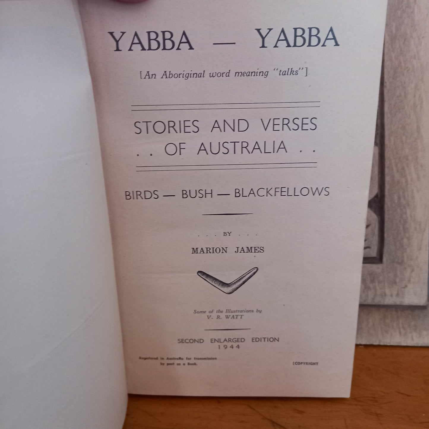 Yabba-Yabba: An Aboriginal work meaning "Talks" by Marion James-Book-Tilbrook and Co