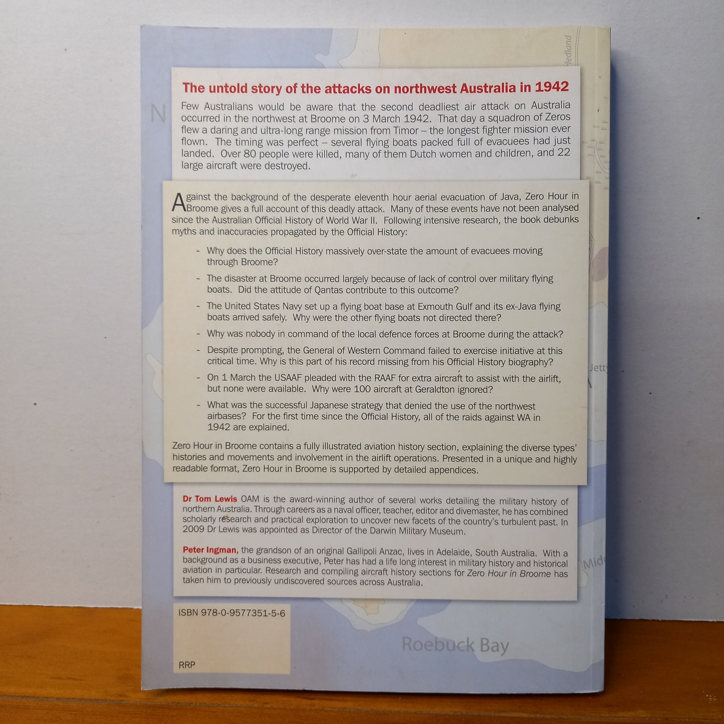 Zero Hour in Broome: The Untold Story of the Attacks on Northwest Australia in 1942
by Dr. Tom Lewis; Peter Ingman-Book-Tilbrook and Co