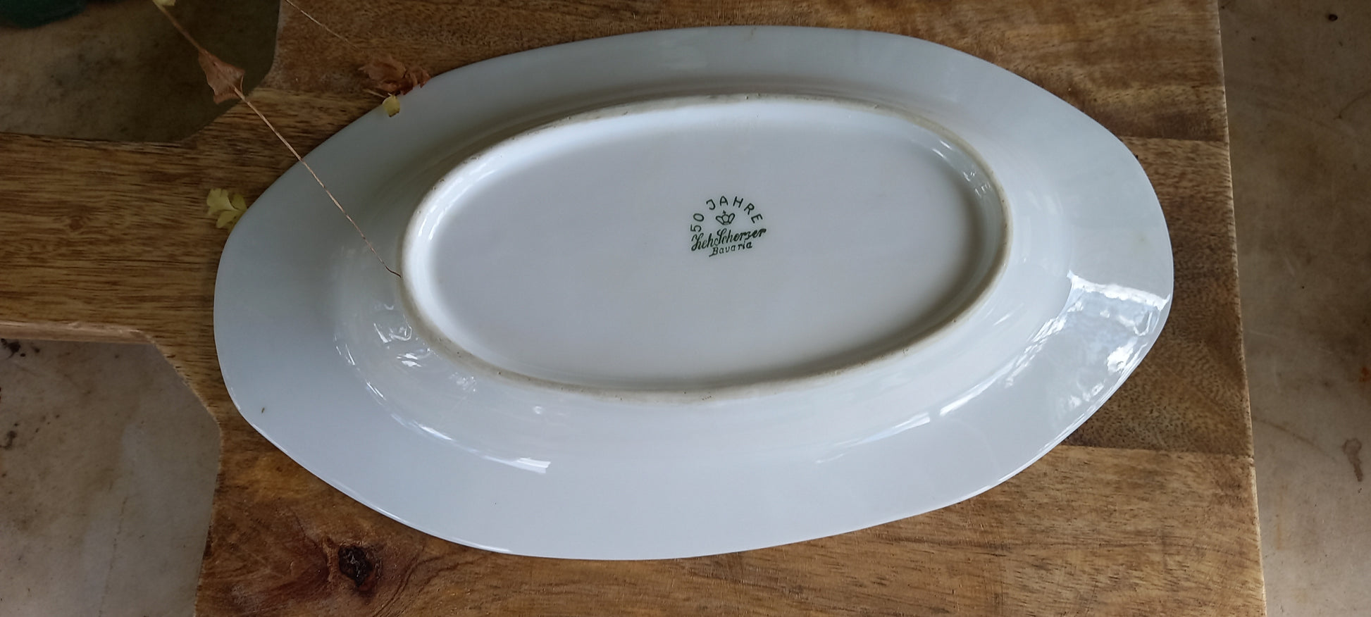 Budgerigar Oval Bavarian Made Plate-Ceramics-Tilbrook and Co