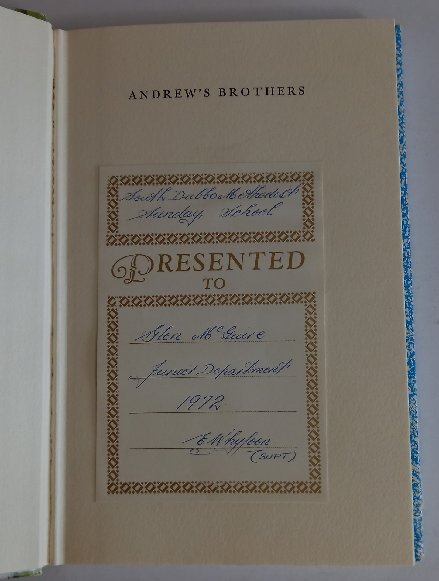 Andrews Brothers by J. Weir-Book-Tilbrook and Co