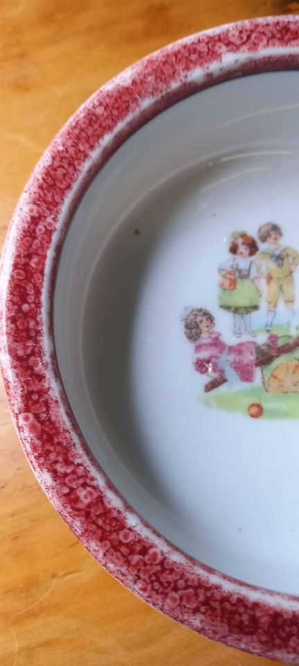 Vintage Porcelain Childs Bowl-Ceramics-Tilbrook and Co