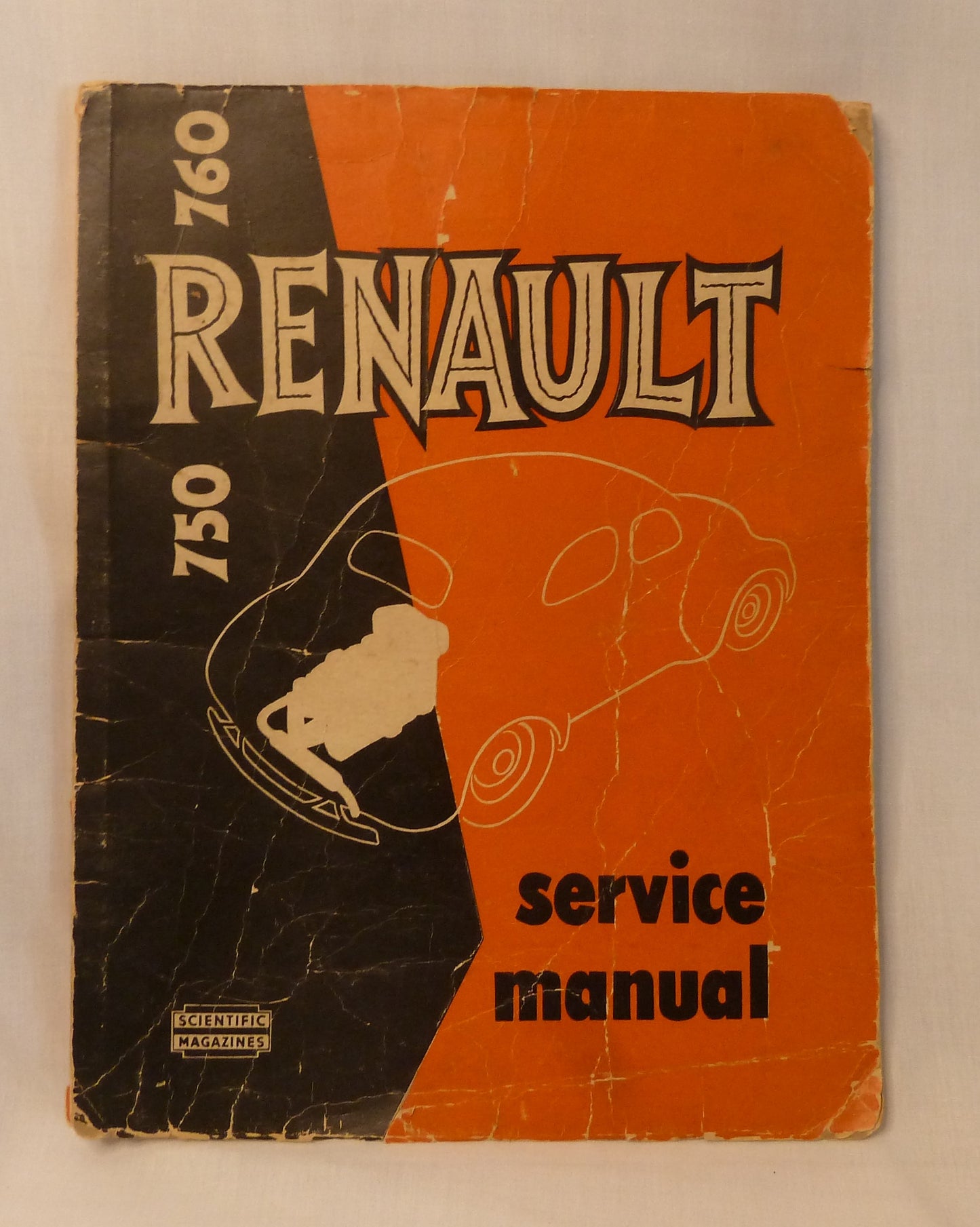 750-760 Renault Service Manual By Scientific Magazines Published 1956 by Scientific Magazines Publishers Co. Pty. Limited Rockdale New South Wales-Manual-Tilbrook and Co