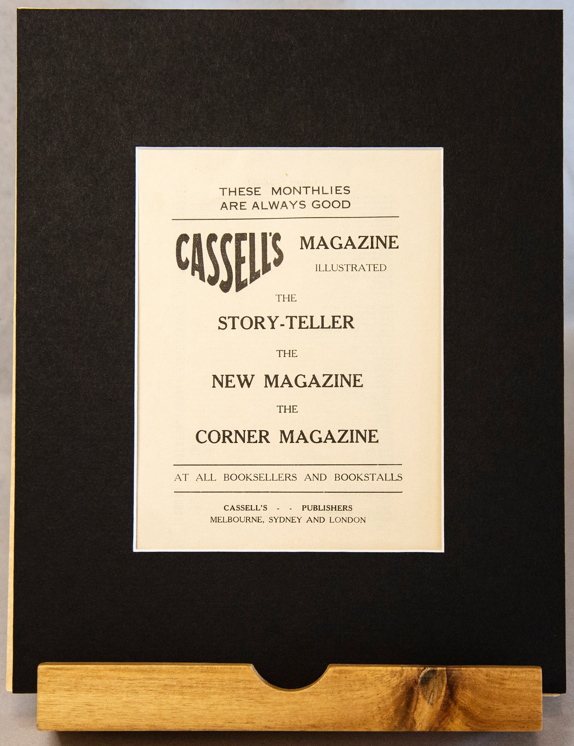 Cassell's Magazine-Ephemera-Tilbrook and Co