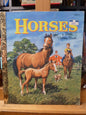 A Little Golden Book Horses, 1980. E202-2 by Blanche Chenery Perrin. 13th edition-Book-Tilbrook and Co