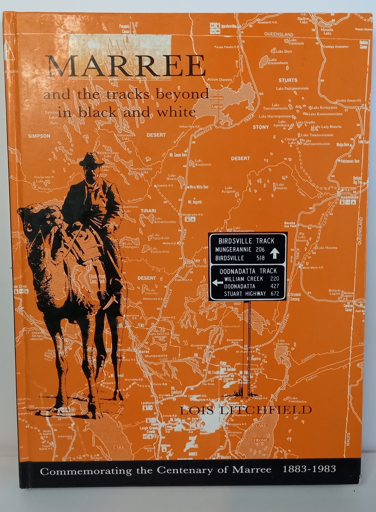 Marree and the Tracks Beyond in Black and White by Lois Ltichfield-Book-Tilbrook and Co