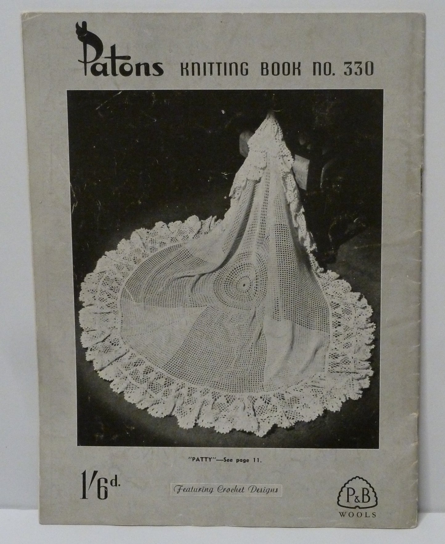 Vintage Paton's Knitting Book No. 330 P&B Wools - Baby-Needlecraft Patterns-Tilbrook and Co