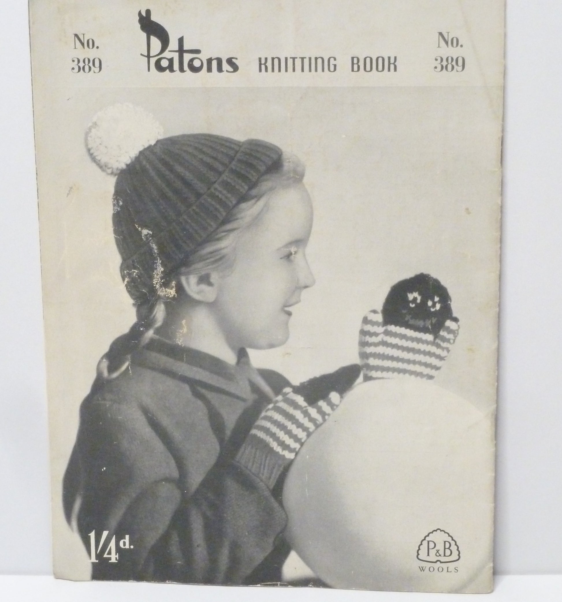 Vintage Paton's Knitting Book No. 389 - Beanies and Hats-Needlecraft Patterns-Tilbrook and Co