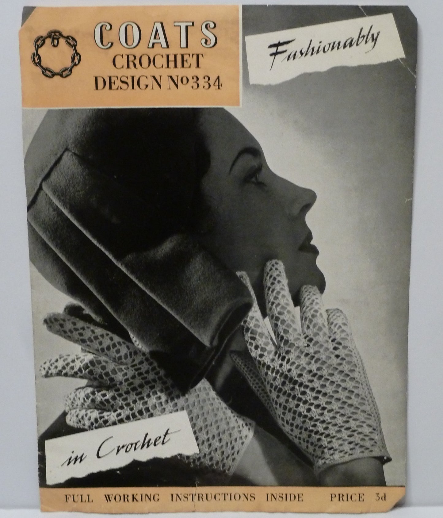 Vintage Coats Crochet Design No 344 - Gloves-Needlecraft Patterns-Tilbrook and Co