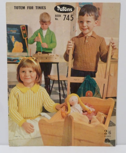 Paton's Book No. 745 Totem for Tinies-Needlecraft Patterns-Tilbrook and Co