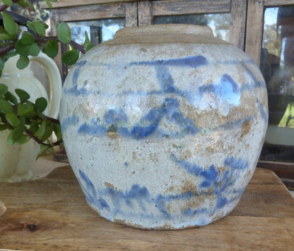 Antique Blue and White Chinese Ginger Jar-Collectables-Tilbrook and Co