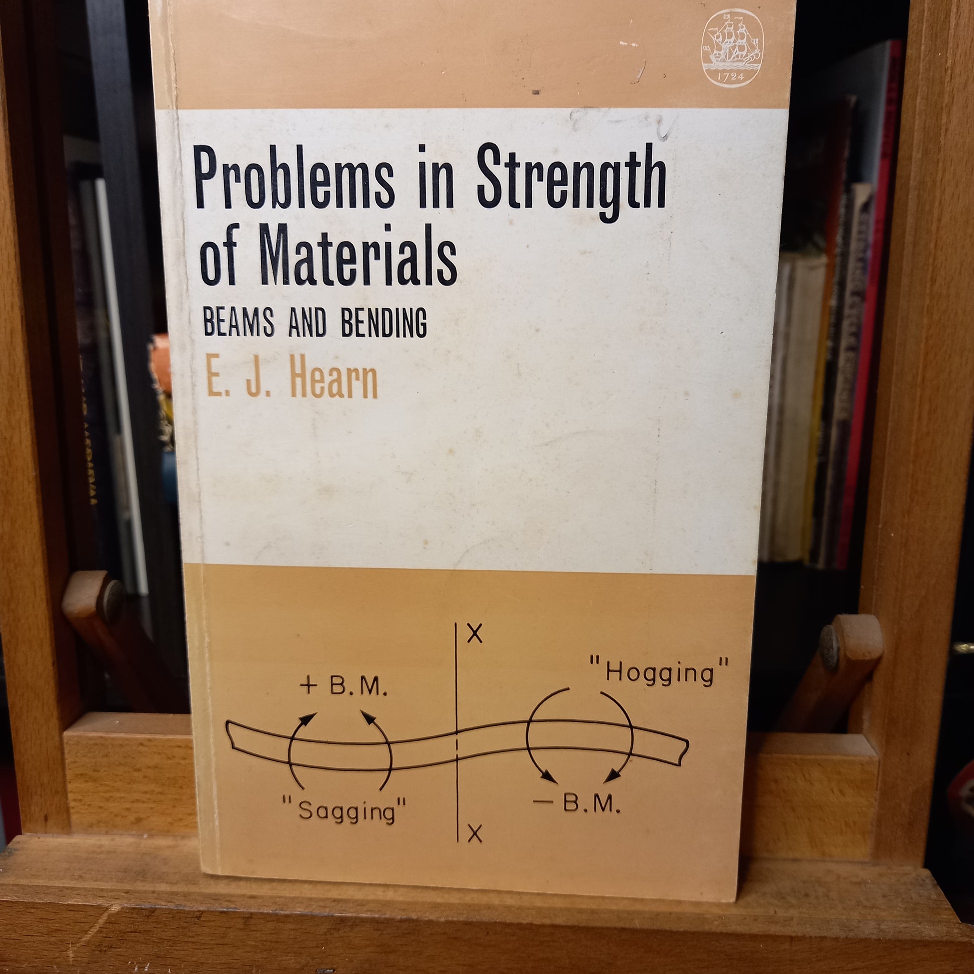 Problems in Strength of Materials: Beams and Bending by E.J Hearn-Books-Tilbrook and Co