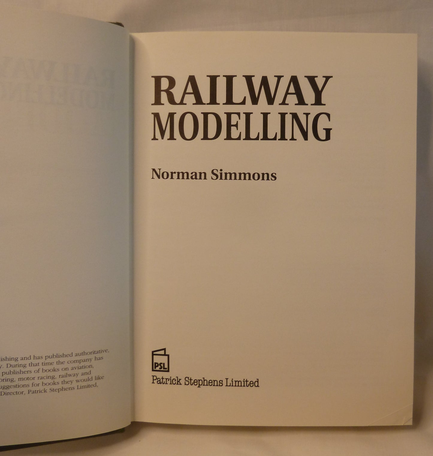 Railway Modelling by Norman Simmons-Book-Tilbrook and Co