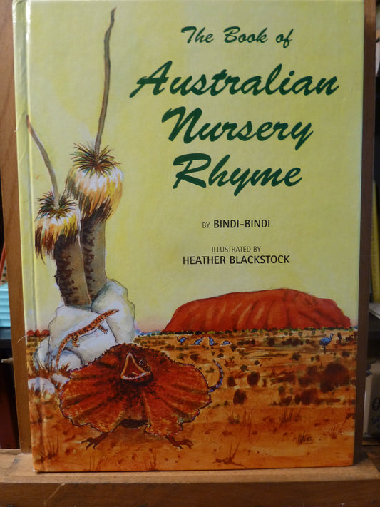 The Book of Australian Nursery Rhyme by Bindi-Bindi, Illustrated by Heather Blackstock, Reprint no 14 - Vintage Children's Book-Book-Tilbrook and Co