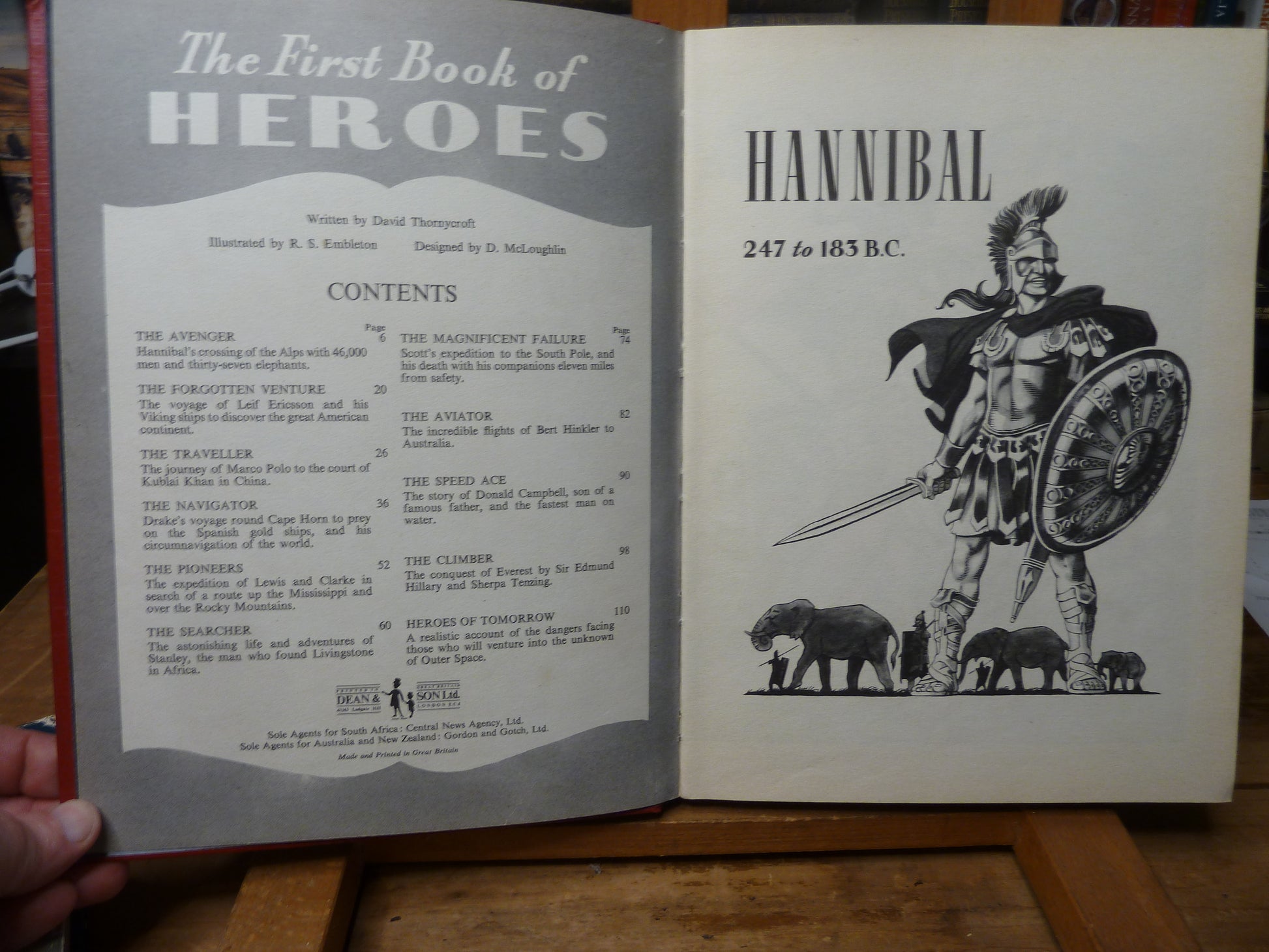 The First Book of Heros by David Thornycroft. Illustrated by R.s. Embleton-Book-Tilbrook and Co