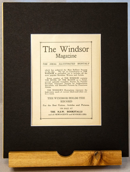 Original 1914 Windsor Magazine Advertisement – Vintage Illustrated Monthly Print-Vintage Ephemera-Tilbrook and Co